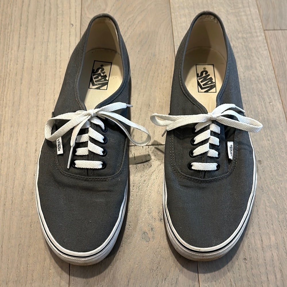 Gray Authentic Shoe Vans